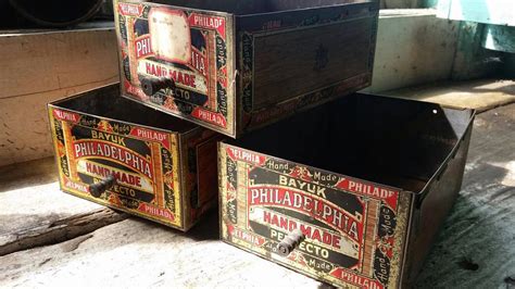 metal cigar box factory 11 3rd district|old cigar boxes worth.